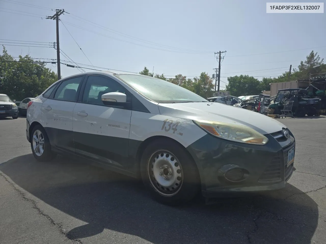 2014 Ford Focus Se VIN: 1FADP3F2XEL132007 Lot: 71614434