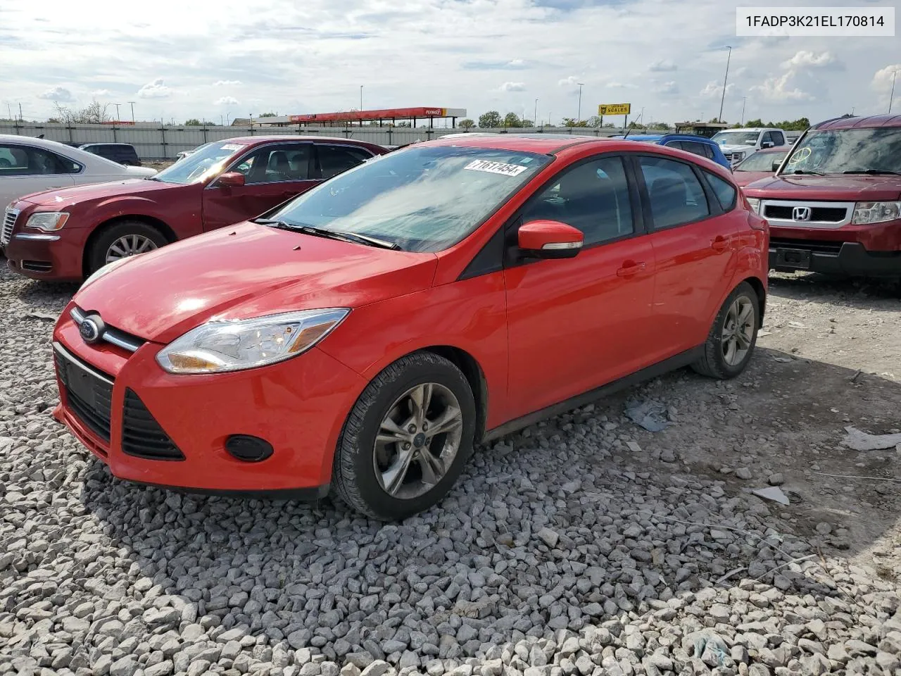 2014 Ford Focus Se VIN: 1FADP3K21EL170814 Lot: 71617454