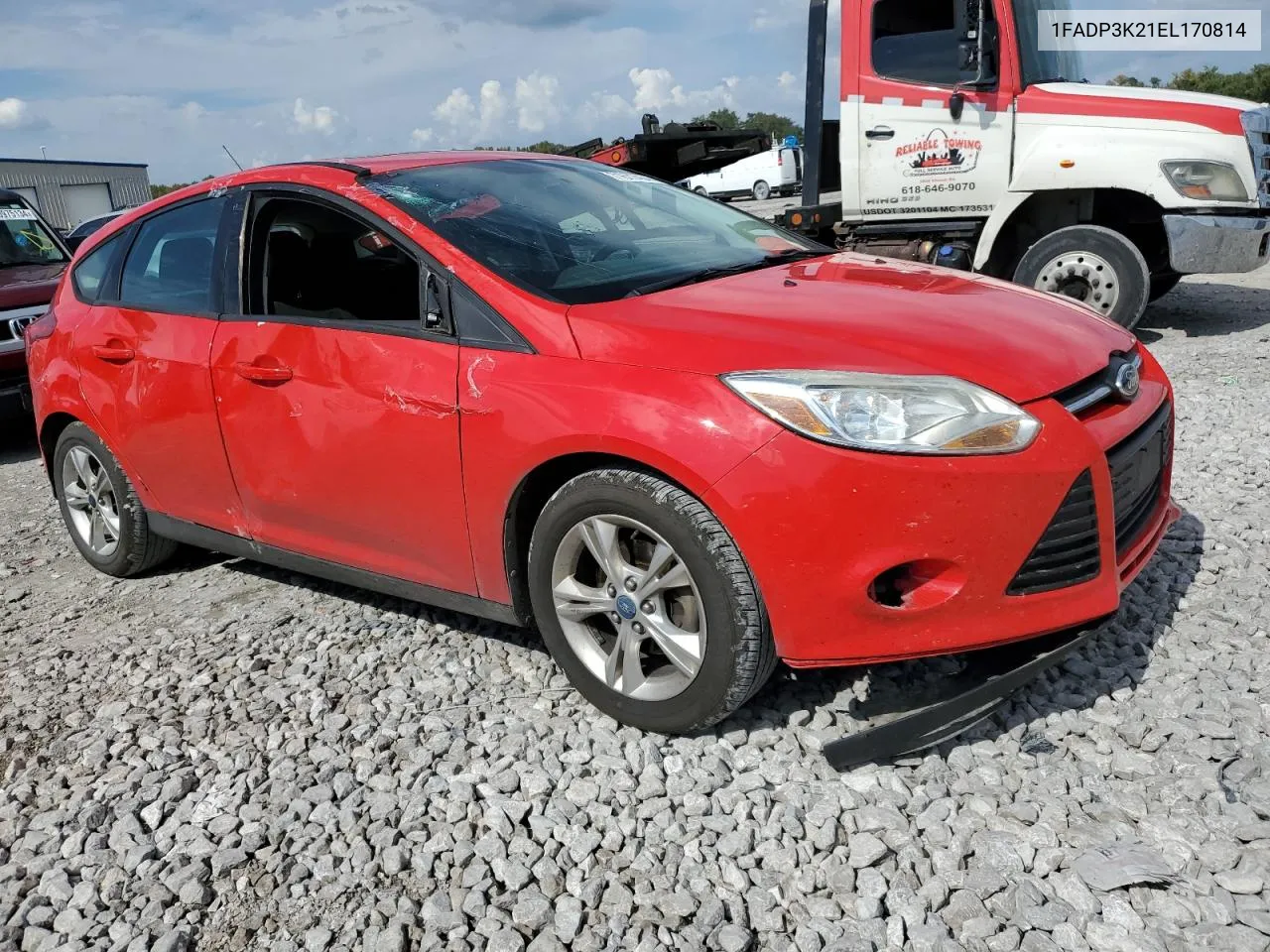 2014 Ford Focus Se VIN: 1FADP3K21EL170814 Lot: 71617454