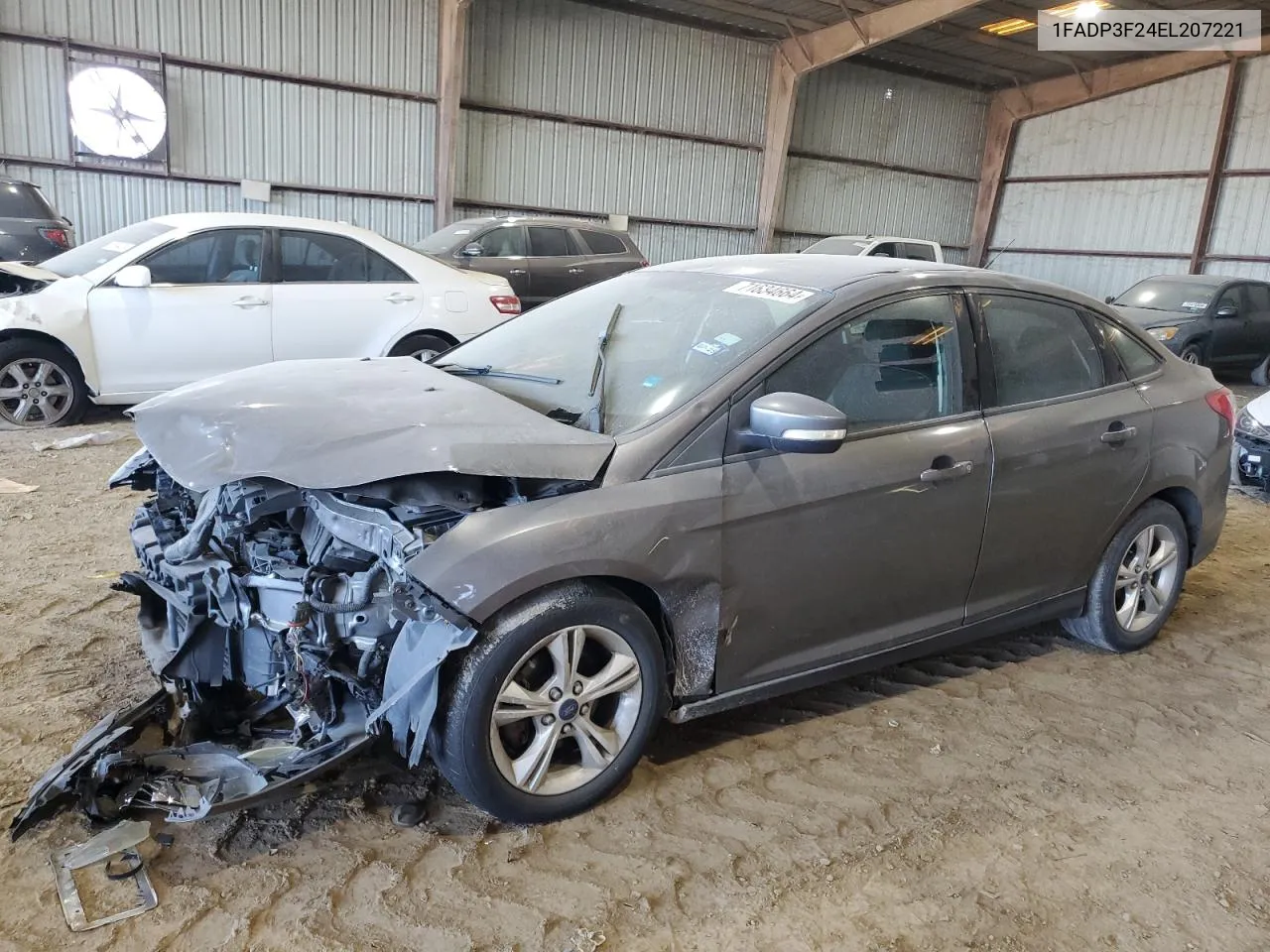 2014 Ford Focus Se VIN: 1FADP3F24EL207221 Lot: 71634664