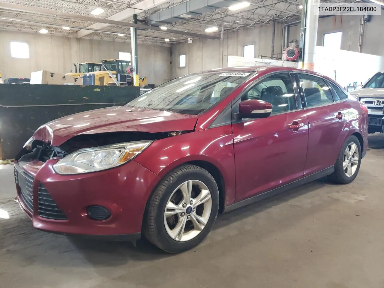 2014 Ford Focus Se VIN: 1FADP3F22EL184800 Lot: 71654854