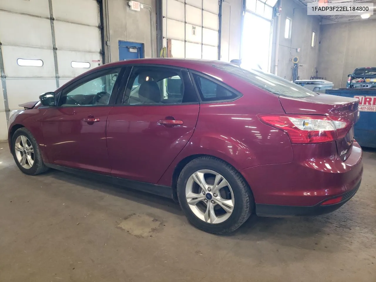 2014 Ford Focus Se VIN: 1FADP3F22EL184800 Lot: 71654854