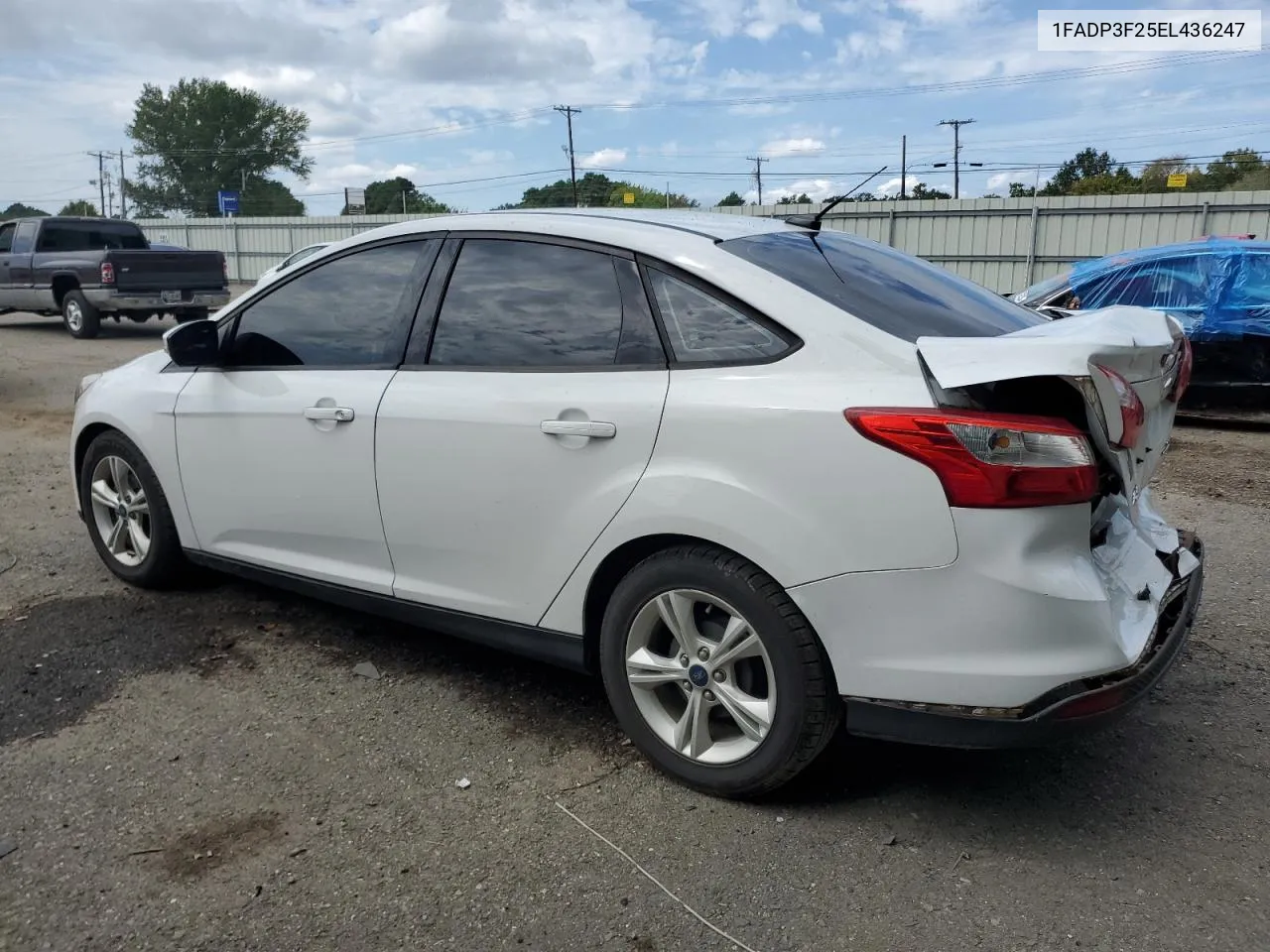 2014 Ford Focus Se VIN: 1FADP3F25EL436247 Lot: 71681234