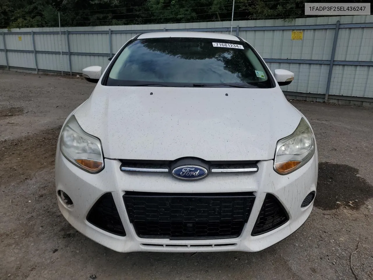 2014 Ford Focus Se VIN: 1FADP3F25EL436247 Lot: 71681234