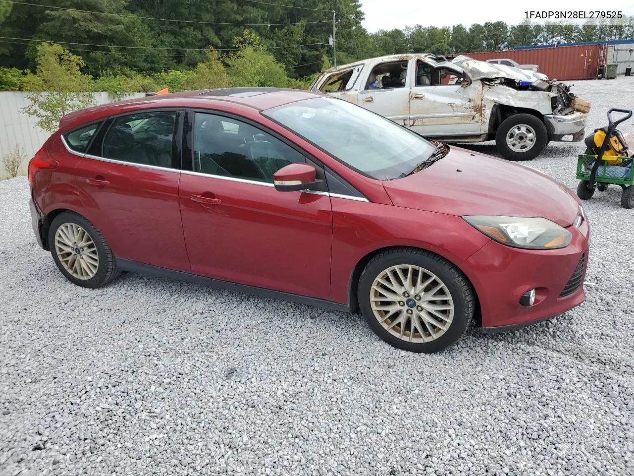 2014 Ford Focus Titanium VIN: 1FADP3N28EL279525 Lot: 71708184