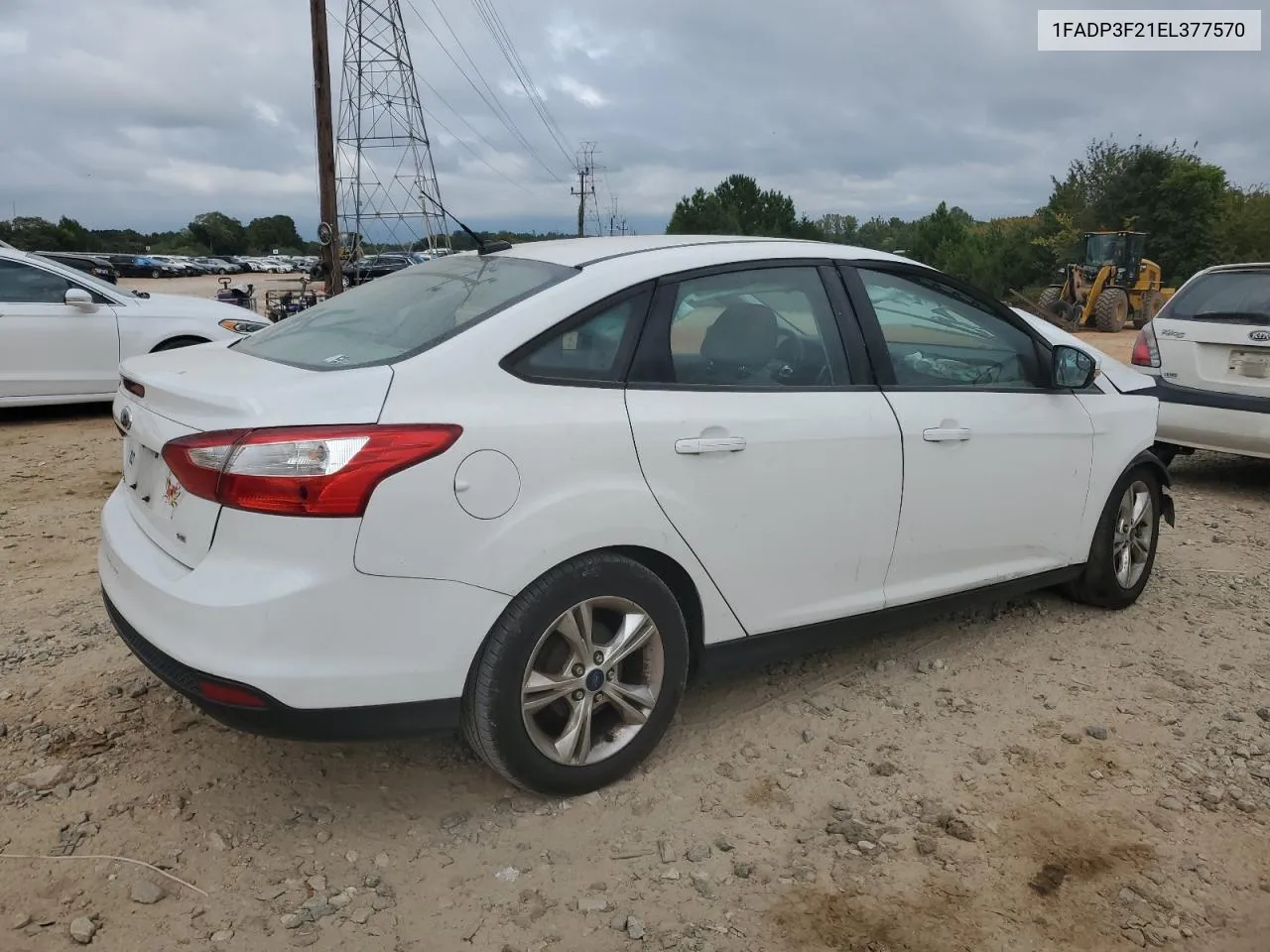 2014 Ford Focus Se VIN: 1FADP3F21EL377570 Lot: 71735344