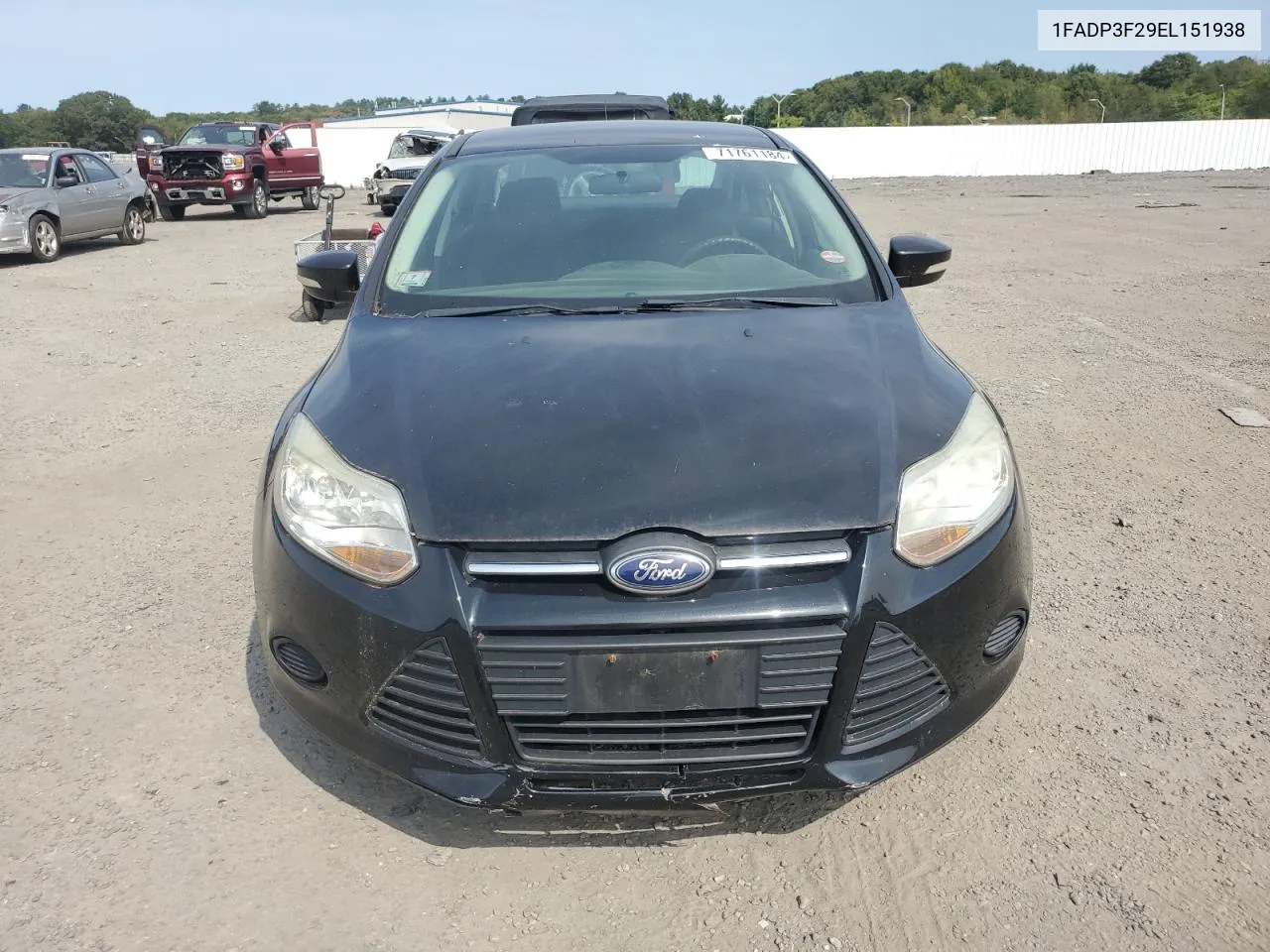 2014 Ford Focus Se VIN: 1FADP3F29EL151938 Lot: 71761184