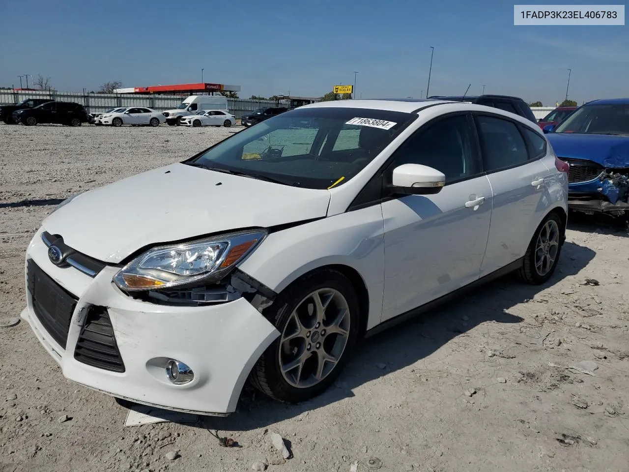 2014 Ford Focus Se VIN: 1FADP3K23EL406783 Lot: 71863804