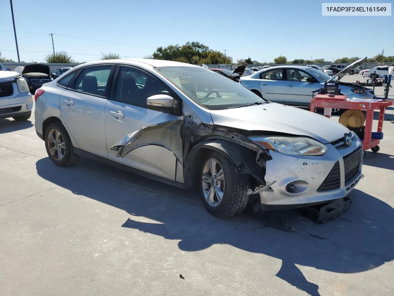 2014 Ford Focus Se VIN: 1FADP3F24EL161549 Lot: 72012873