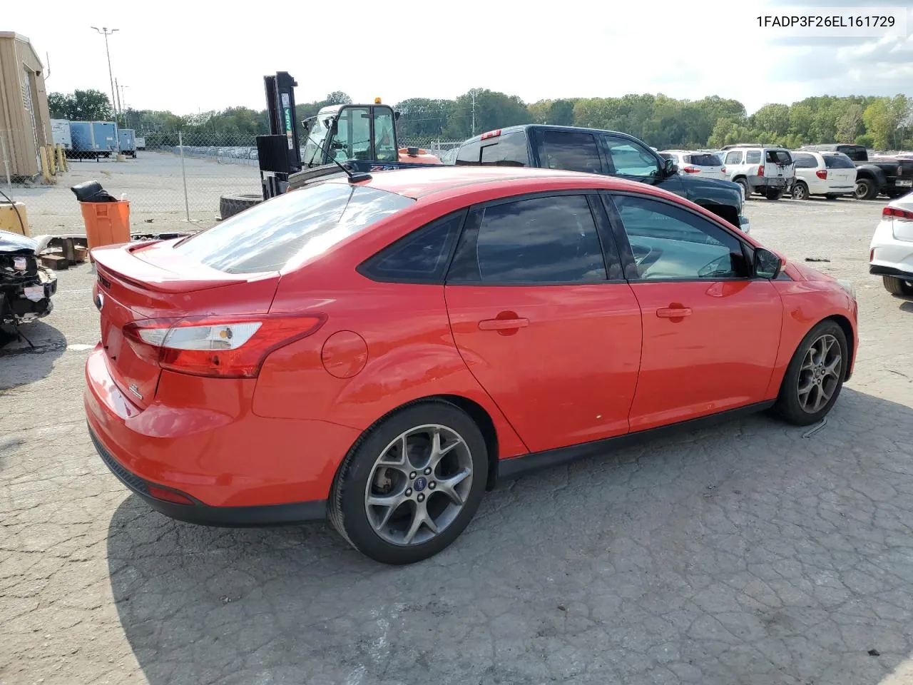 2014 Ford Focus Se VIN: 1FADP3F26EL161729 Lot: 72021884