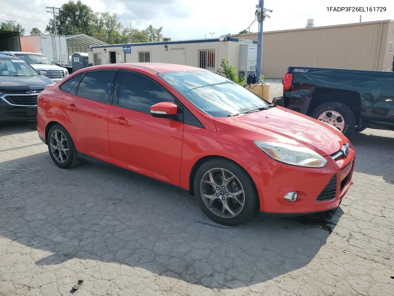 2014 Ford Focus Se VIN: 1FADP3F26EL161729 Lot: 72021884