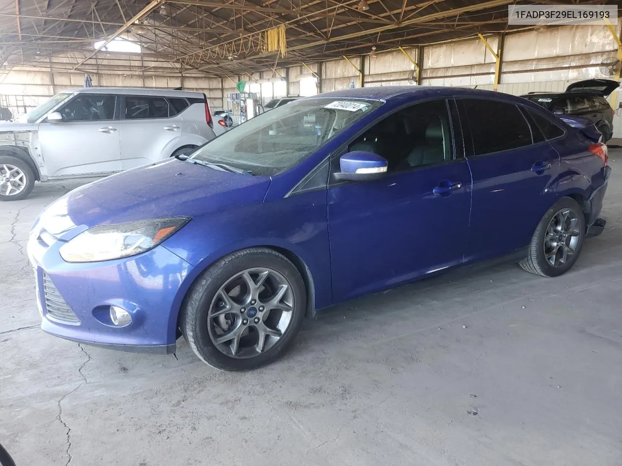 2014 Ford Focus Se VIN: 1FADP3F29EL169193 Lot: 72040014