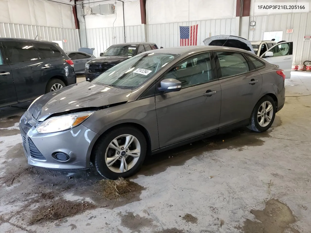 2014 Ford Focus Se VIN: 1FADP3F21EL205166 Lot: 72141294