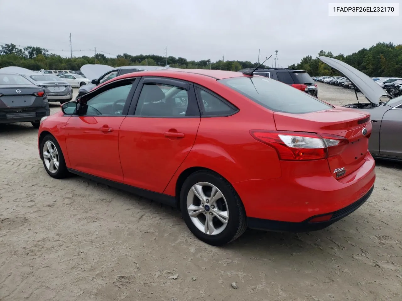 2014 Ford Focus Se VIN: 1FADP3F26EL232170 Lot: 72229444