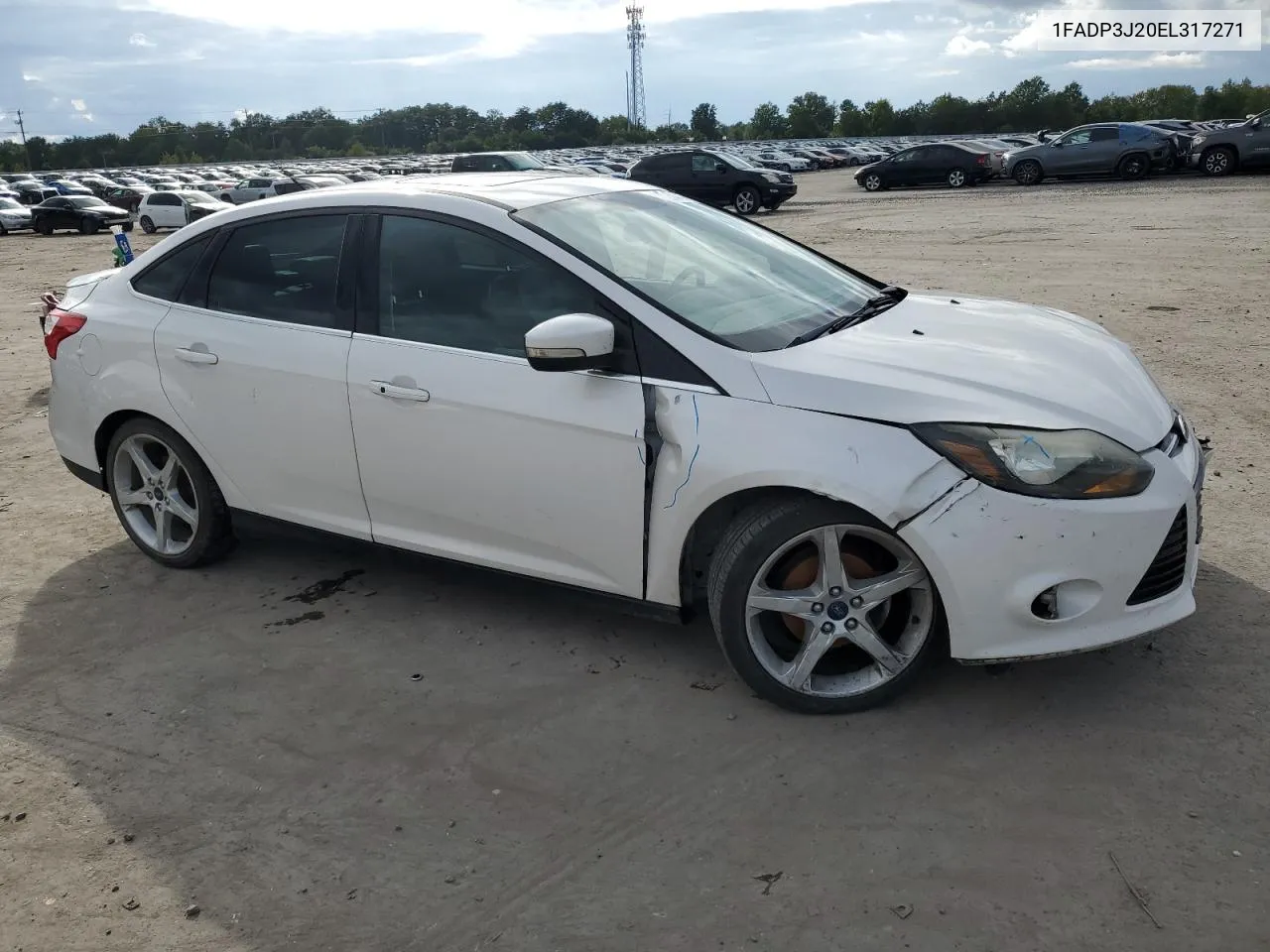 2014 Ford Focus Titanium VIN: 1FADP3J20EL317271 Lot: 72314434