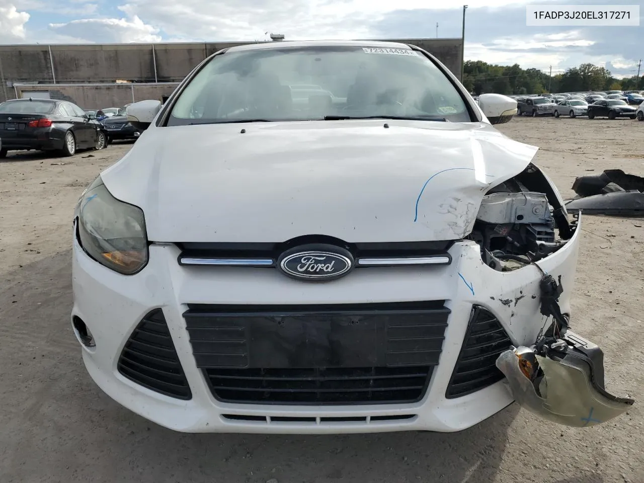 2014 Ford Focus Titanium VIN: 1FADP3J20EL317271 Lot: 72314434