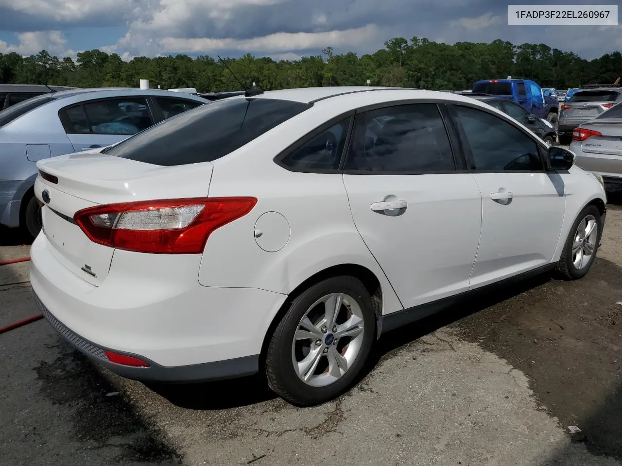 2014 Ford Focus Se VIN: 1FADP3F22EL260967 Lot: 72394824