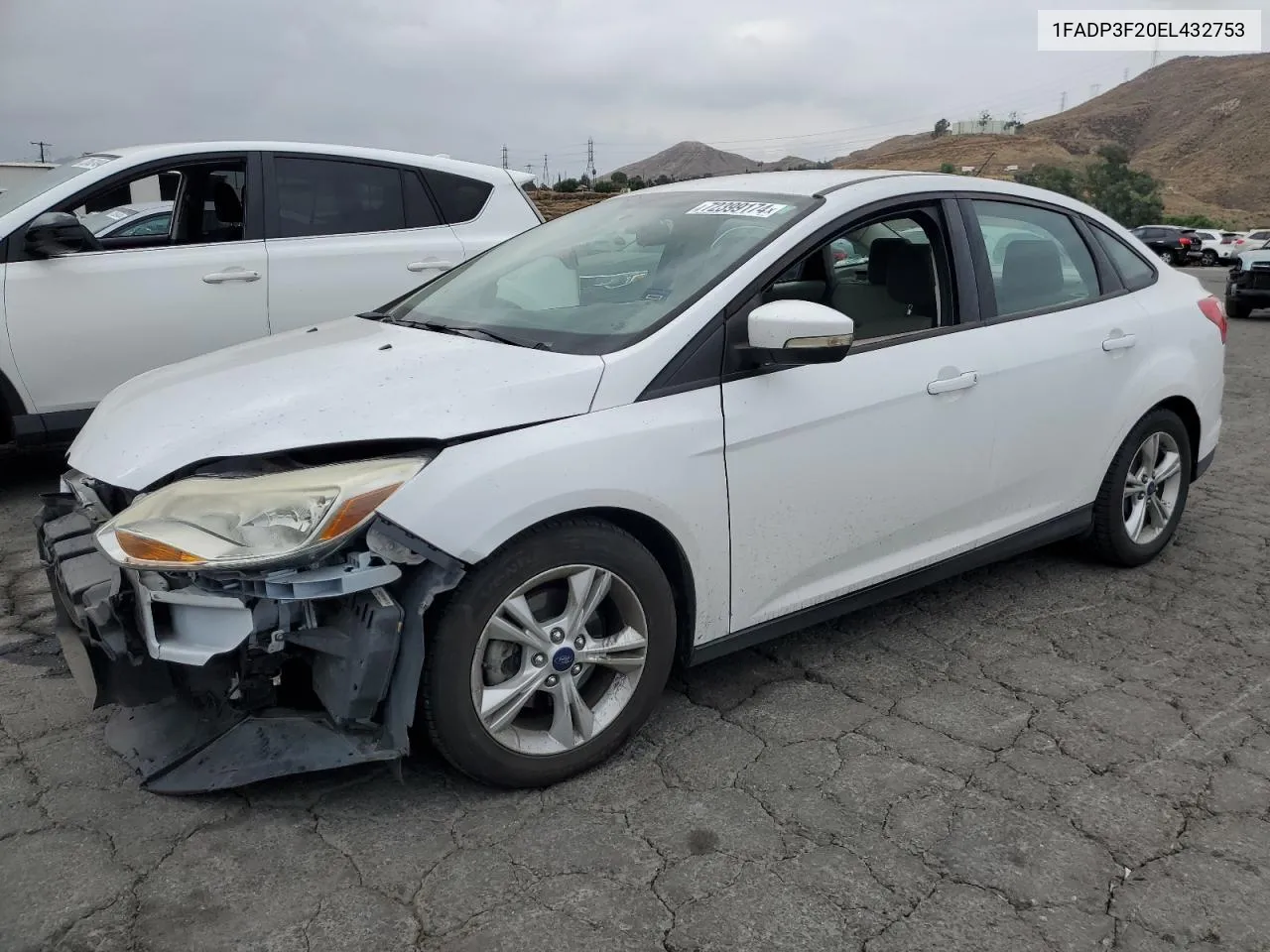 2014 Ford Focus Se VIN: 1FADP3F20EL432753 Lot: 72399174