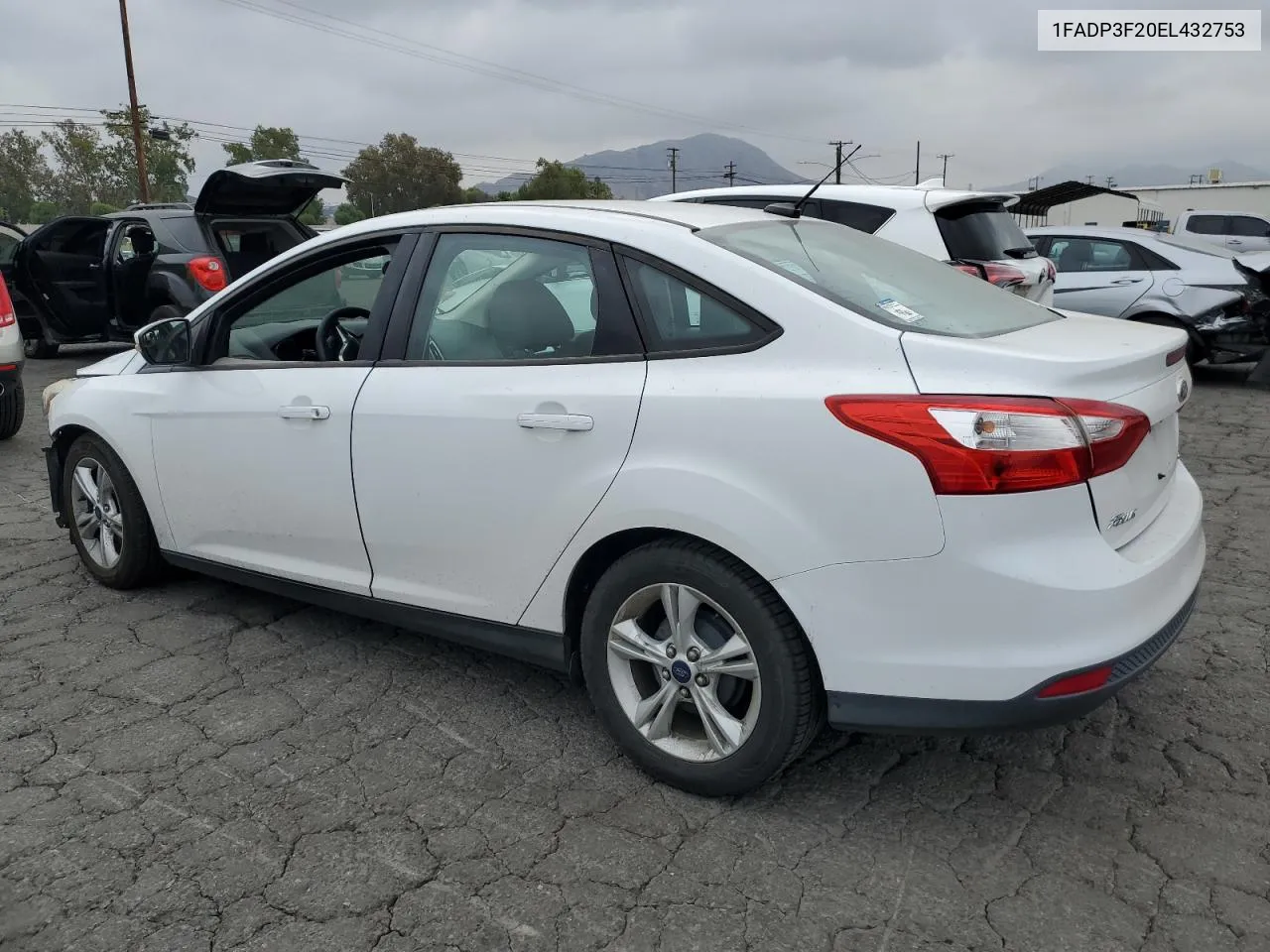 2014 Ford Focus Se VIN: 1FADP3F20EL432753 Lot: 72399174