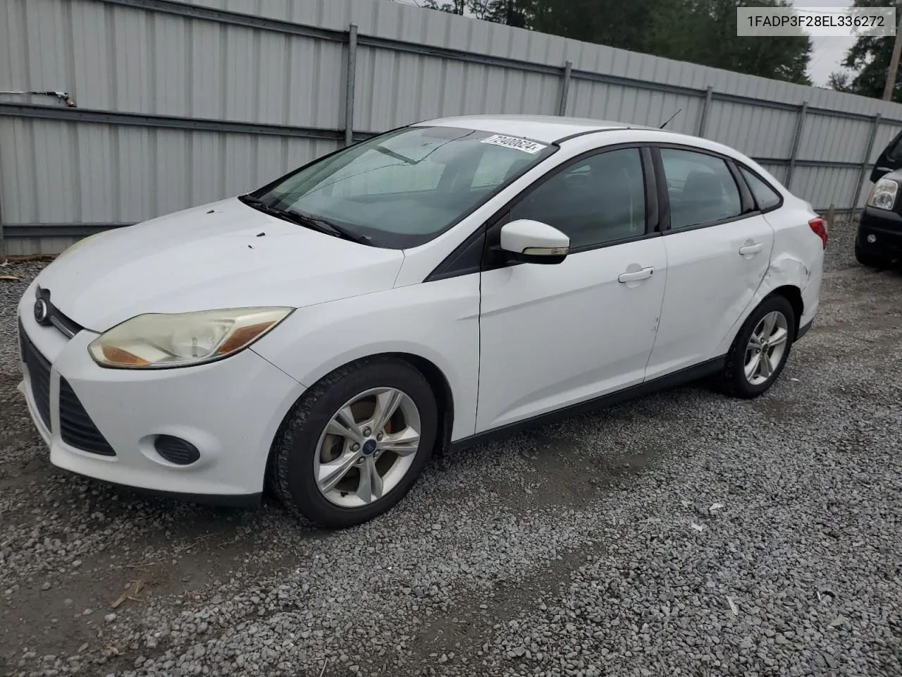 2014 Ford Focus Se VIN: 1FADP3F28EL336272 Lot: 72400624