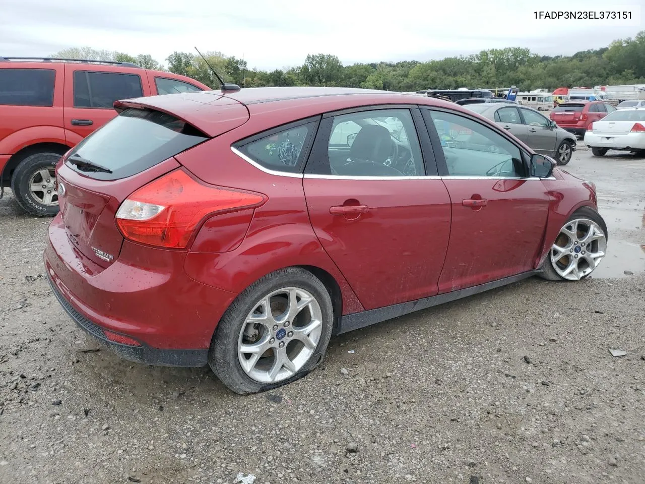 2014 Ford Focus Titanium VIN: 1FADP3N23EL373151 Lot: 72584044