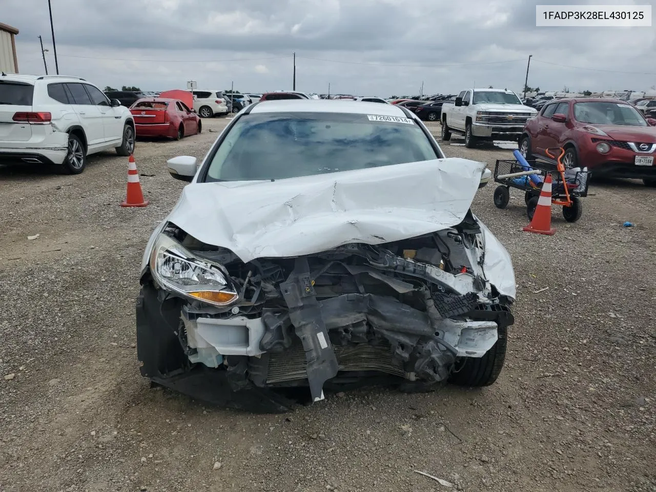 2014 Ford Focus Se VIN: 1FADP3K28EL430125 Lot: 72601614