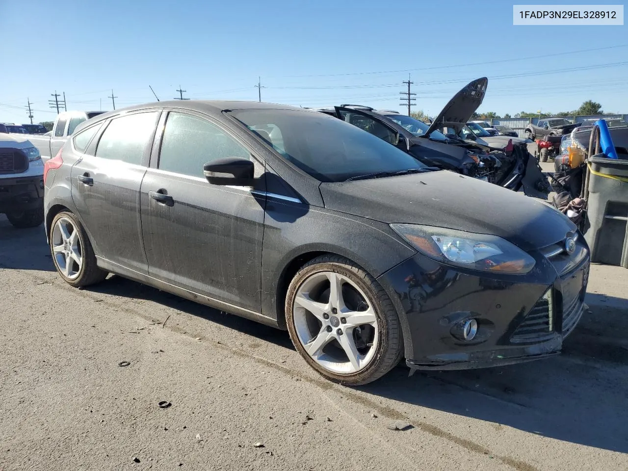 2014 Ford Focus Titanium VIN: 1FADP3N29EL328912 Lot: 72610584