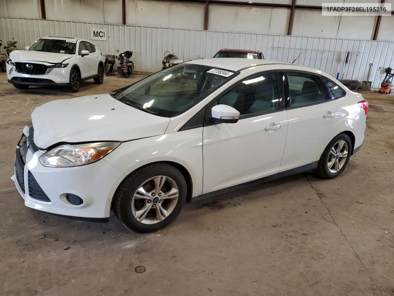 2014 Ford Focus Se VIN: 1FADP3F28EL195316 Lot: 72708344