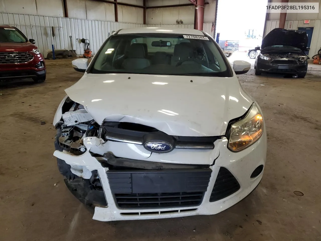 2014 Ford Focus Se VIN: 1FADP3F28EL195316 Lot: 72708344