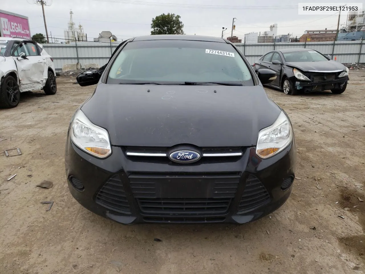 2014 Ford Focus Se VIN: 1FADP3F29EL121953 Lot: 72744314