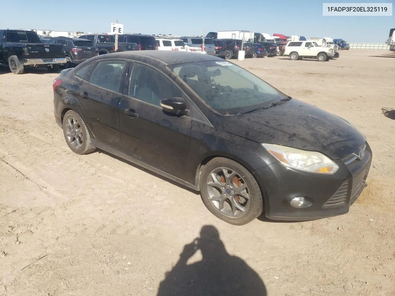 2014 Ford Focus Se VIN: 1FADP3F20EL325119 Lot: 72789714