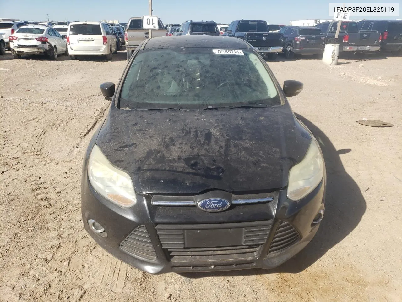 2014 Ford Focus Se VIN: 1FADP3F20EL325119 Lot: 72789714