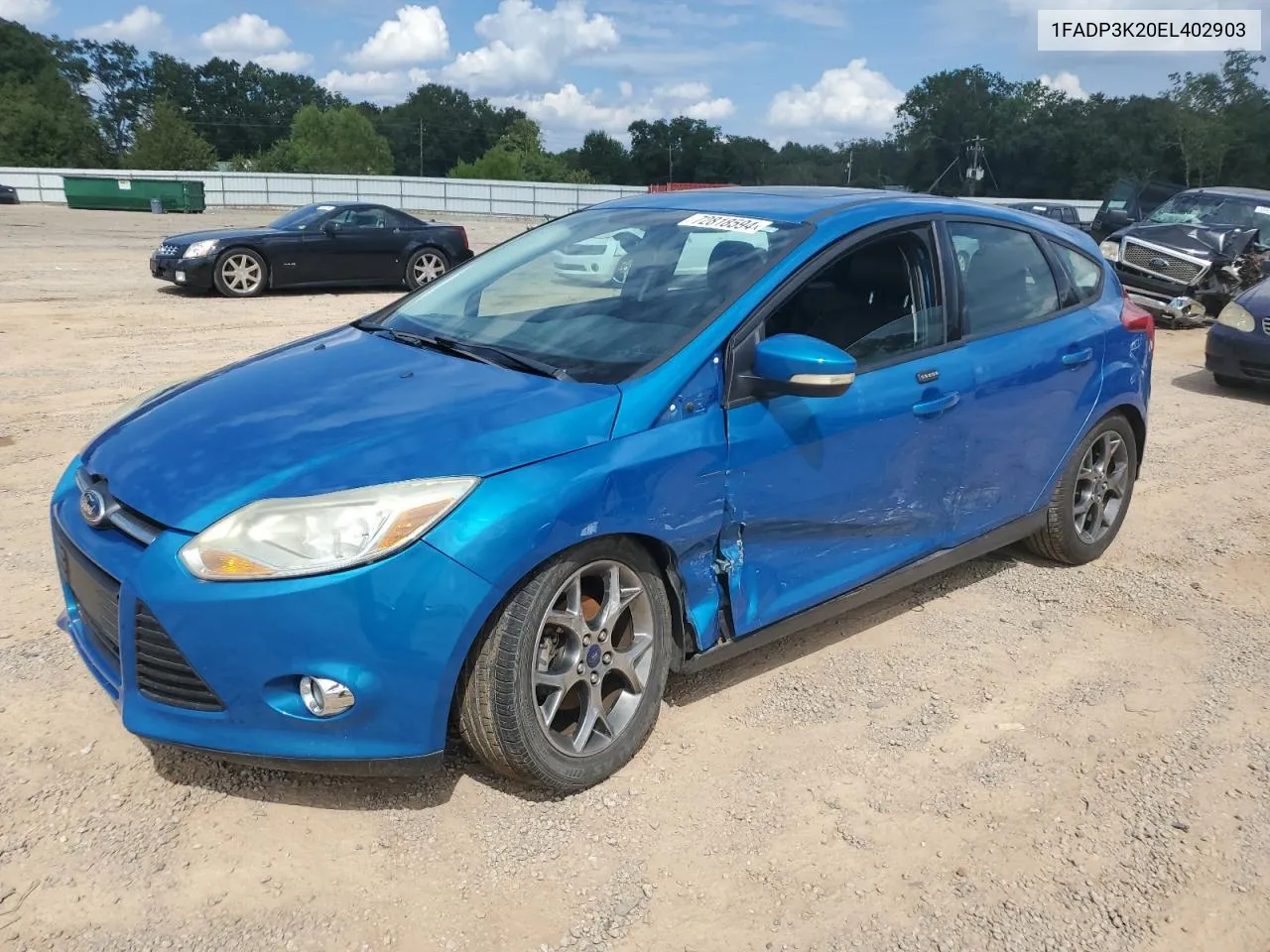 2014 Ford Focus Se VIN: 1FADP3K20EL402903 Lot: 72818594