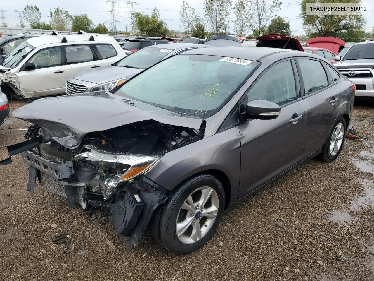 2014 Ford Focus Se VIN: 1FADP3F28EL150912 Lot: 72823044