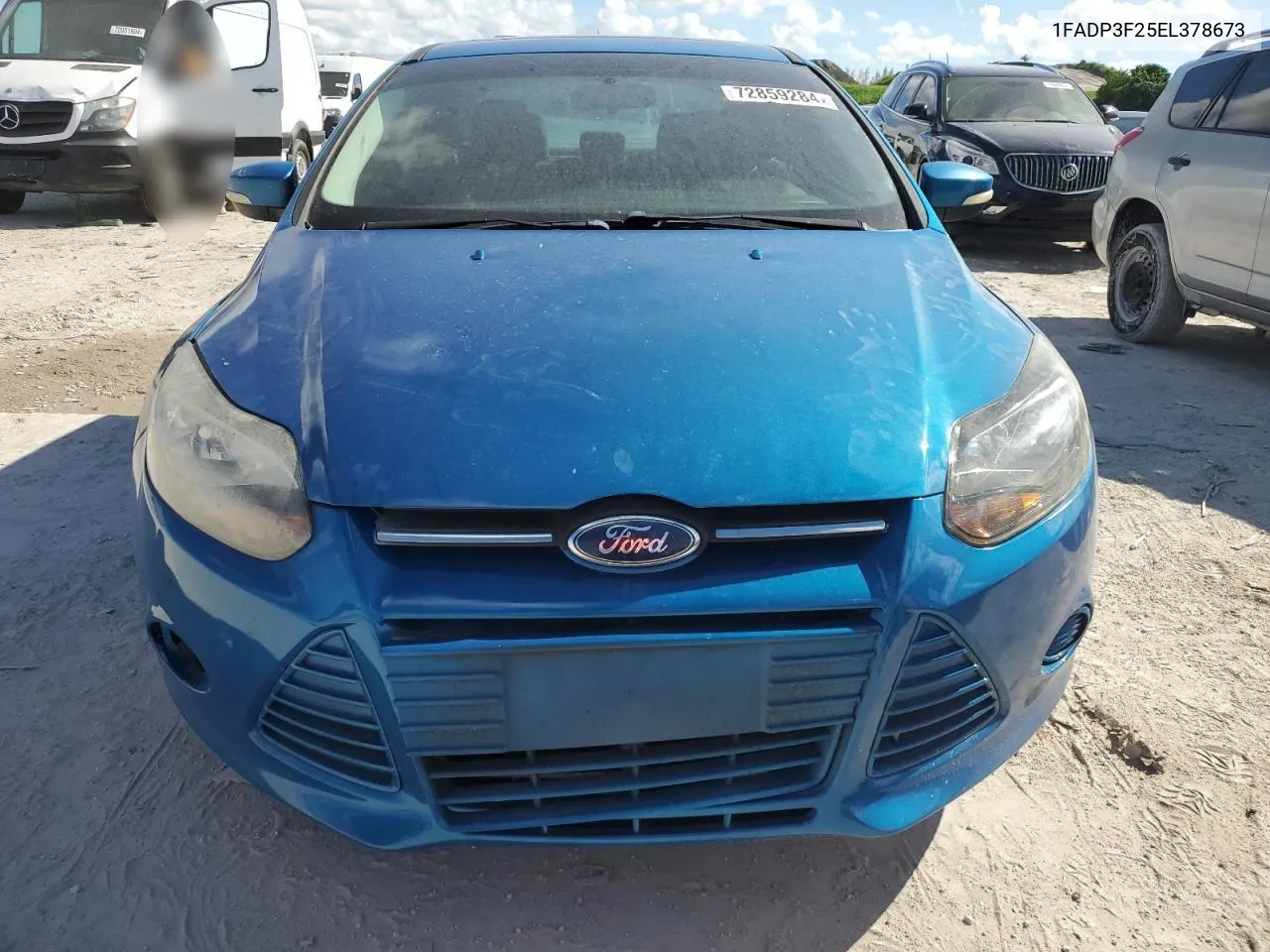 2014 Ford Focus Se VIN: 1FADP3F25EL378673 Lot: 72859284