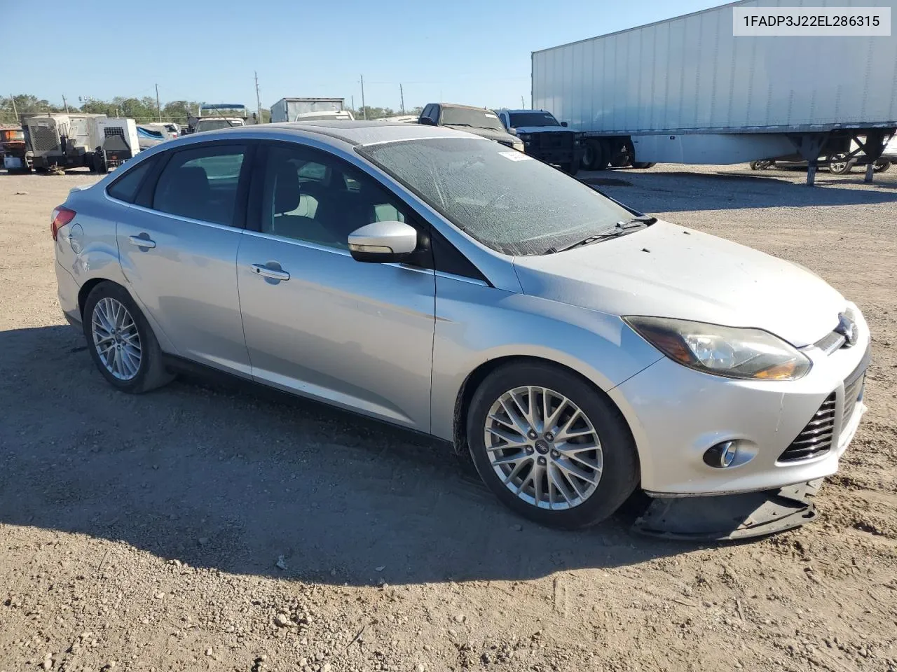 2014 Ford Focus Titanium VIN: 1FADP3J22EL286315 Lot: 72863914