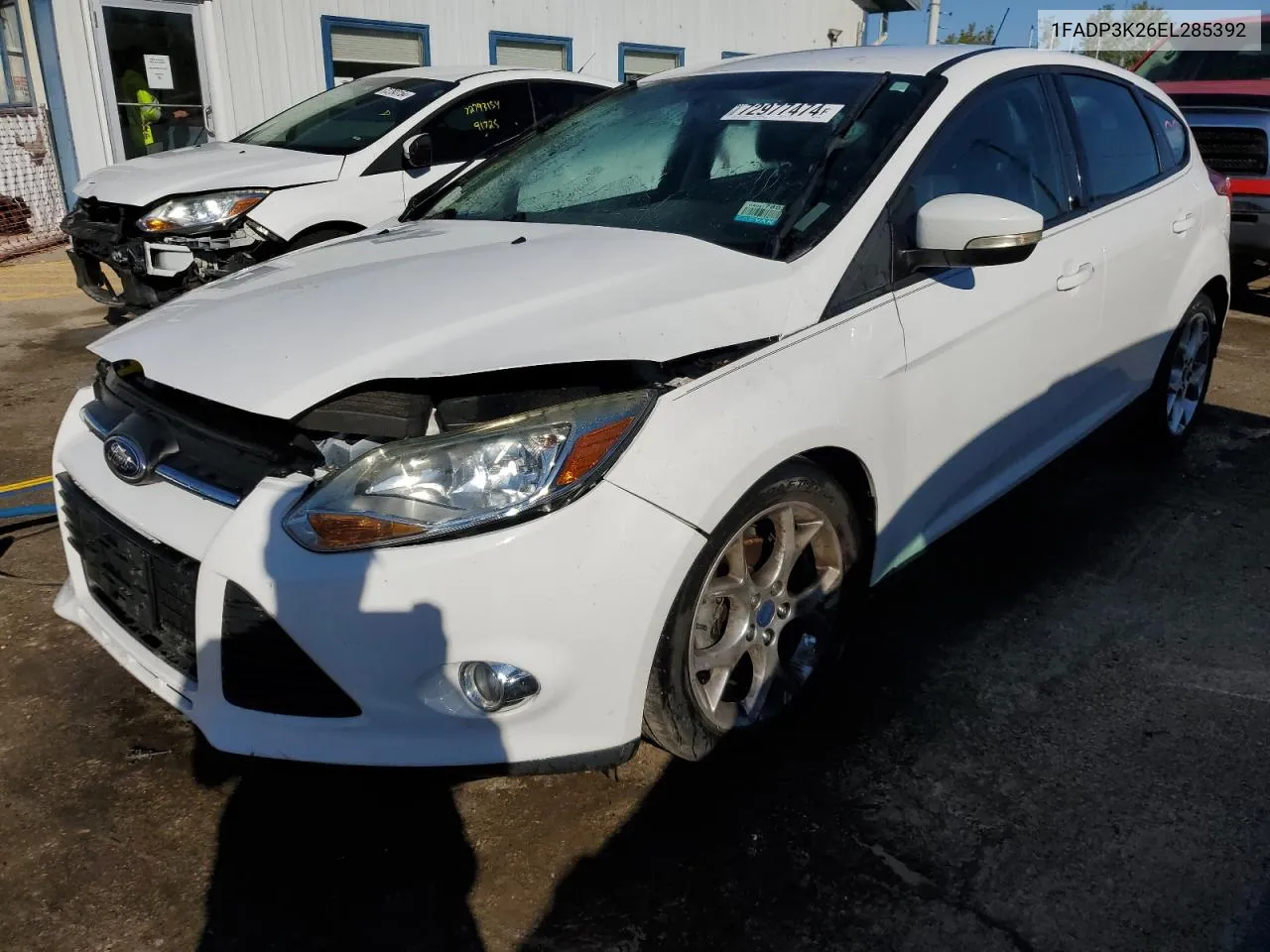 2014 Ford Focus Se VIN: 1FADP3K26EL285392 Lot: 72977474