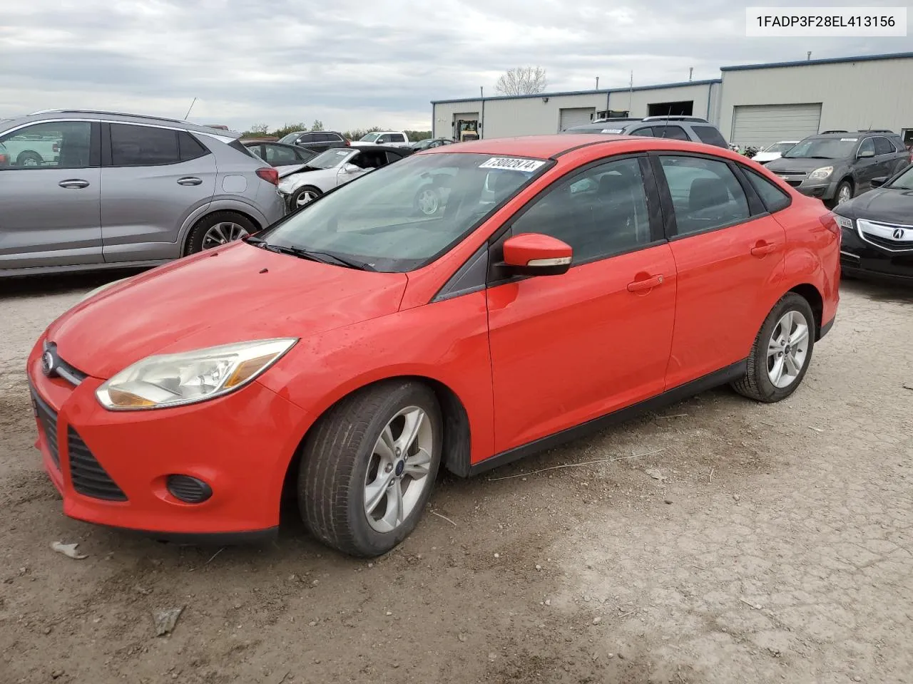 2014 Ford Focus Se VIN: 1FADP3F28EL413156 Lot: 73002874