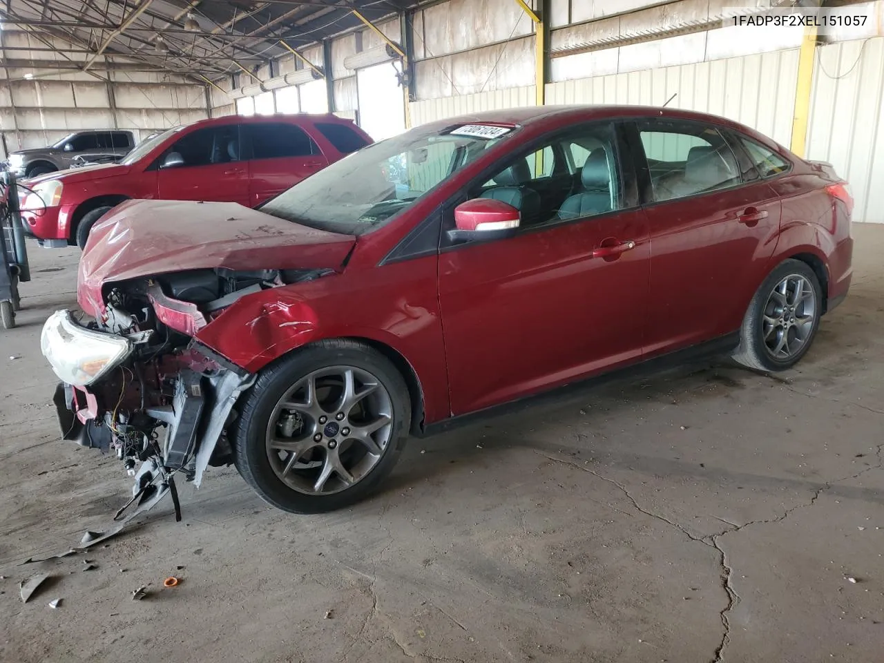 2014 Ford Focus Se VIN: 1FADP3F2XEL151057 Lot: 73061034