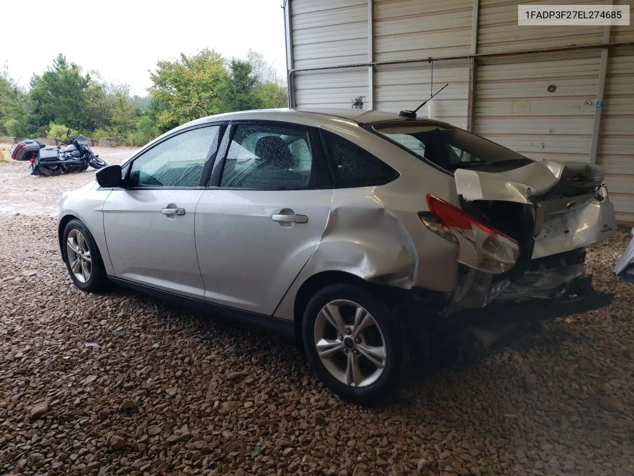 2014 Ford Focus Se VIN: 1FADP3F27EL274685 Lot: 73173924