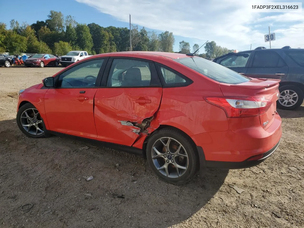 1FADP3F2XEL316623 2014 Ford Focus Se