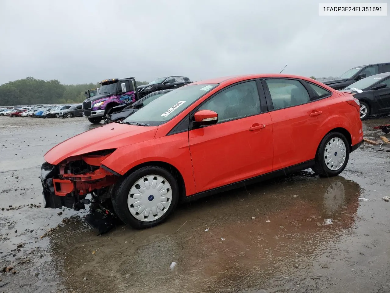 2014 Ford Focus Se VIN: 1FADP3F24EL351691 Lot: 73214754