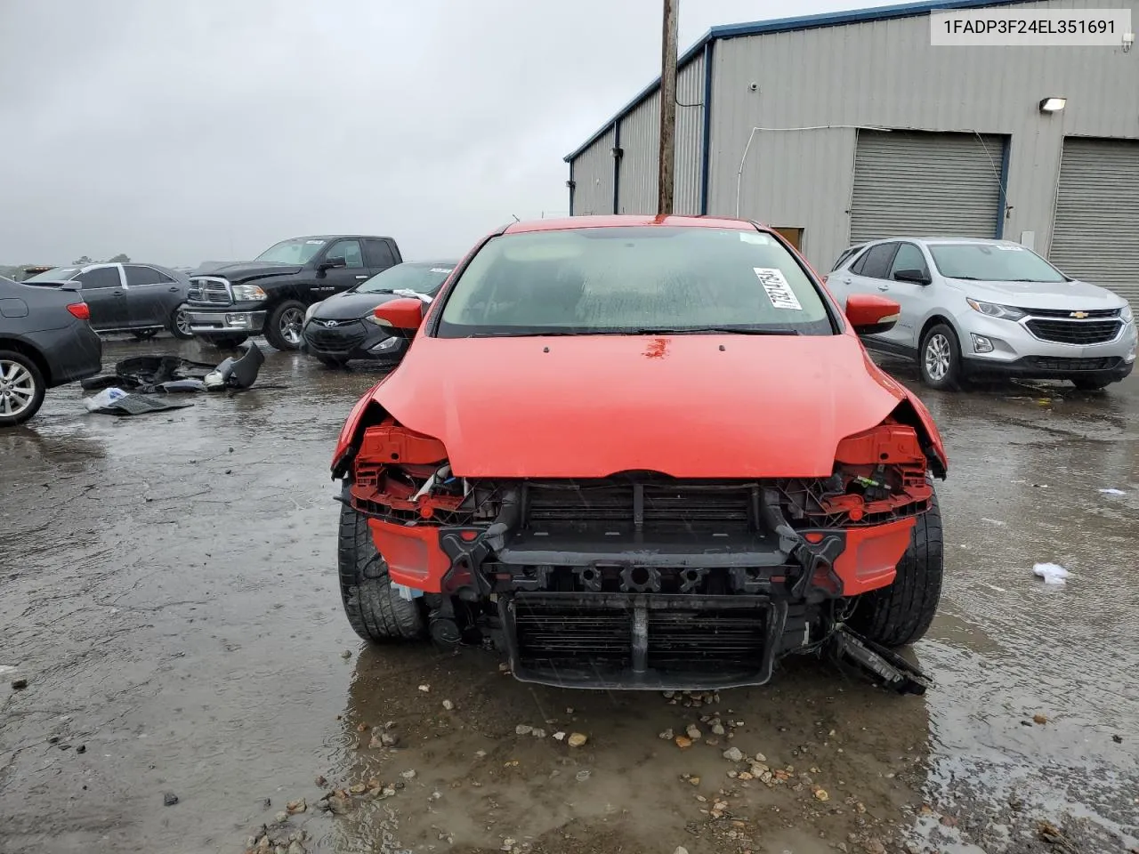 2014 Ford Focus Se VIN: 1FADP3F24EL351691 Lot: 73214754