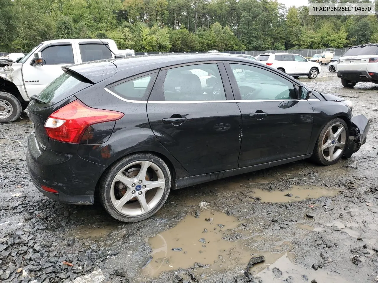 2014 Ford Focus Titanium VIN: 1FADP3N25EL104570 Lot: 73340014