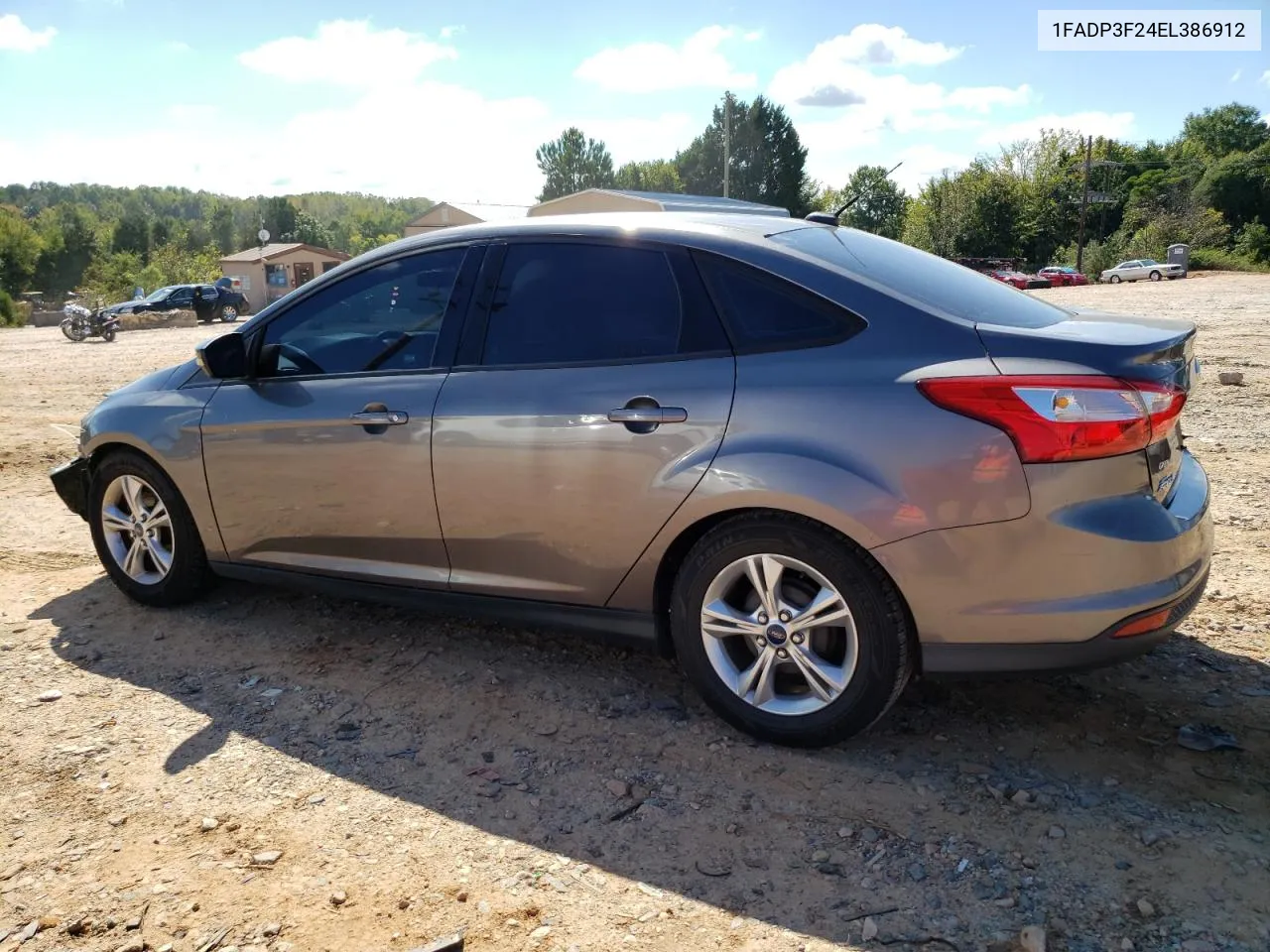 2014 Ford Focus Se VIN: 1FADP3F24EL386912 Lot: 73362334