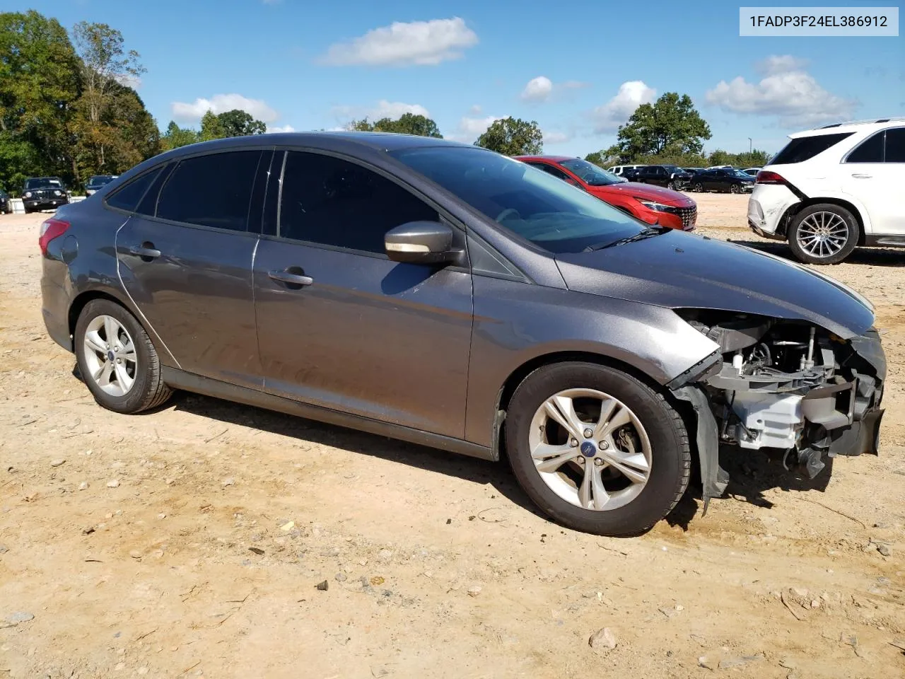 2014 Ford Focus Se VIN: 1FADP3F24EL386912 Lot: 73362334