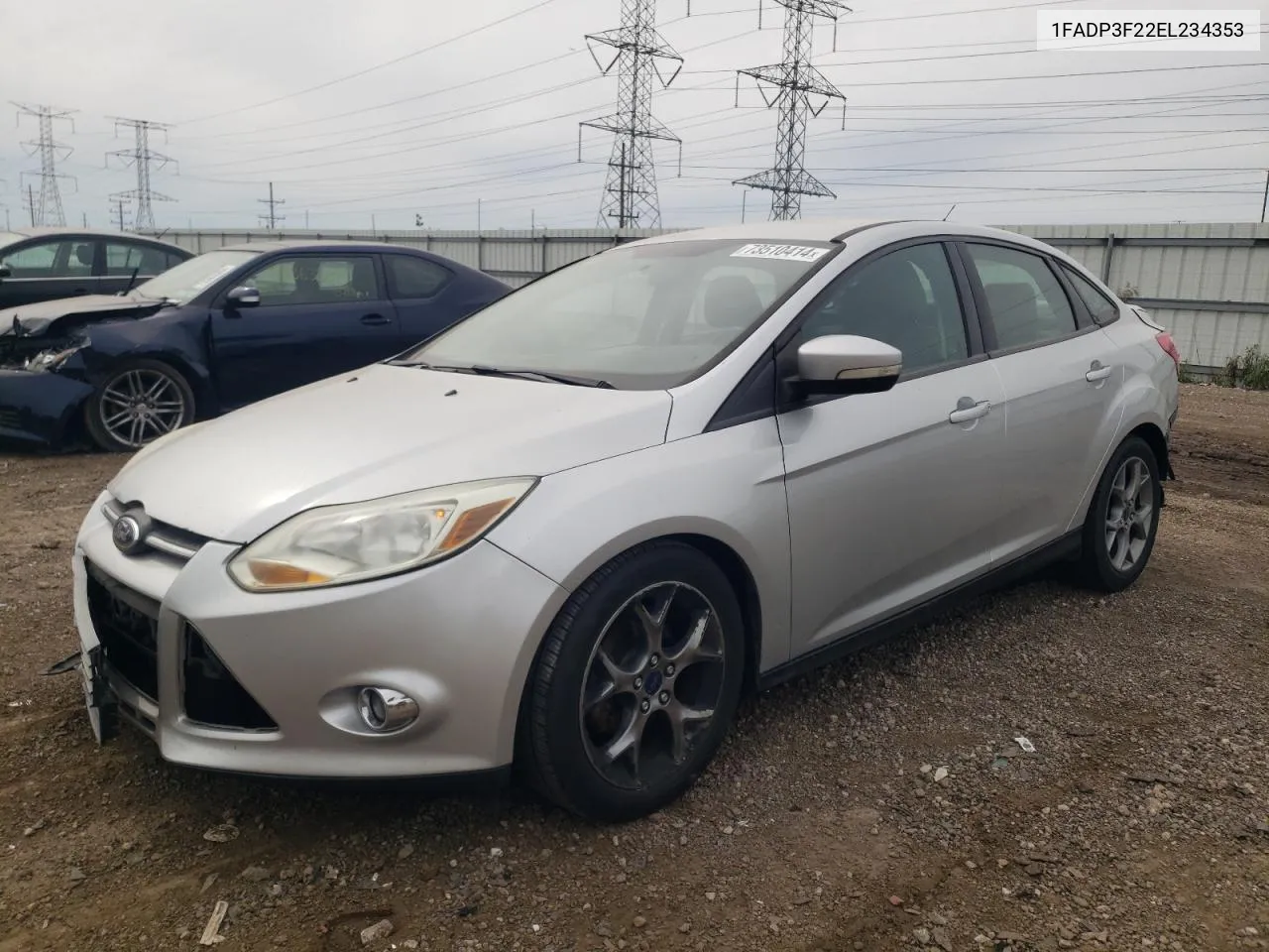 2014 Ford Focus Se VIN: 1FADP3F22EL234353 Lot: 73510414