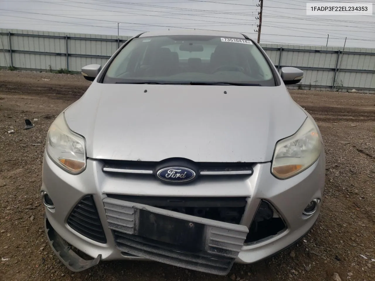 2014 Ford Focus Se VIN: 1FADP3F22EL234353 Lot: 73510414