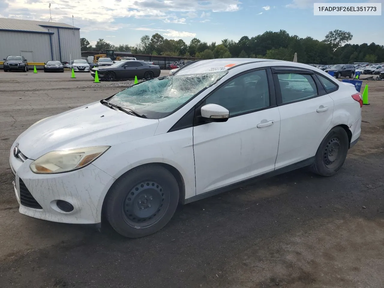 2014 Ford Focus Se VIN: 1FADP3F26EL351773 Lot: 73554724