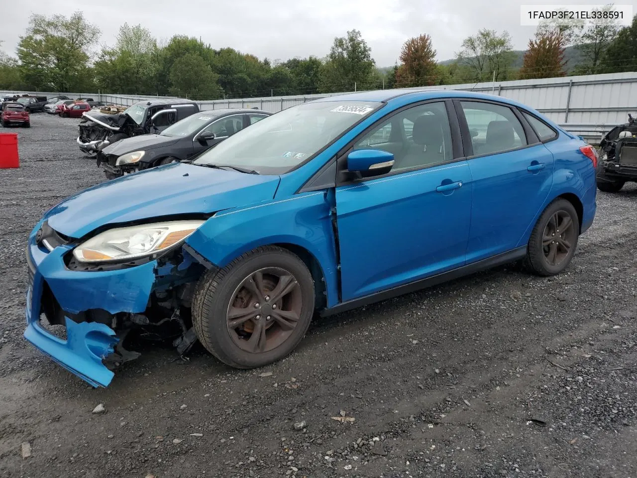 2014 Ford Focus Se VIN: 1FADP3F21EL338591 Lot: 73639534